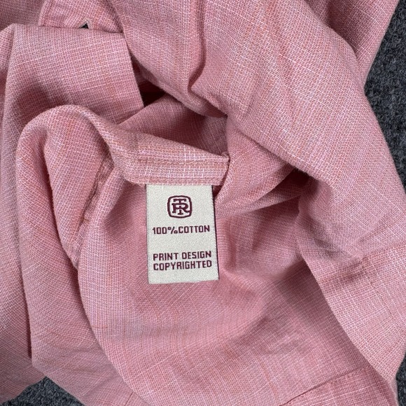 Tori Richard‎ Hawaiian Shirt Mens 2XL Pink Button-Up Short Sleeve Cotton - Picture 4 of 8